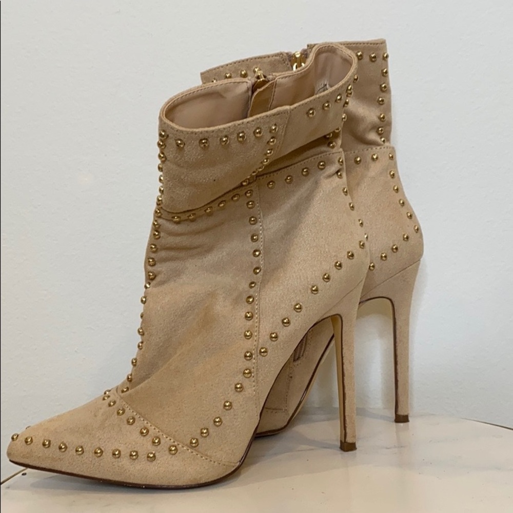 Tan Suede Booties - Picture 3 of 5